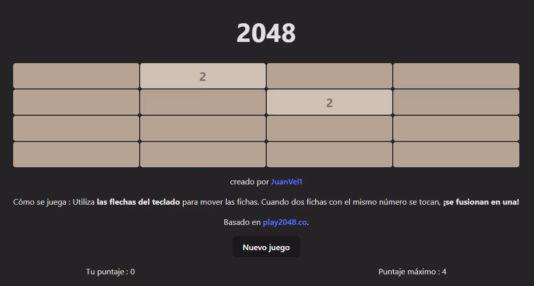 Description of Project 2048