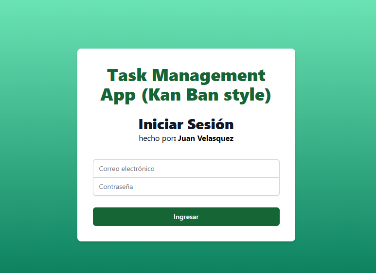 Description of Project Kanban App